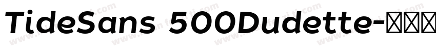 TideSans 500Dudette字体转换